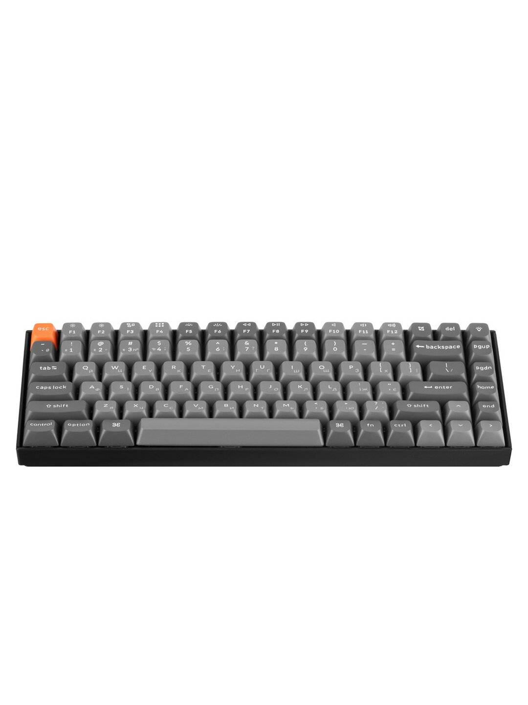 Игровая механическая клавиатура Keychron K2 MAX 84Key, K super Red, WL/BT/USB-A, EN/RU/UZ, White Led, Черный, K2M-A1-UZ — фото 1