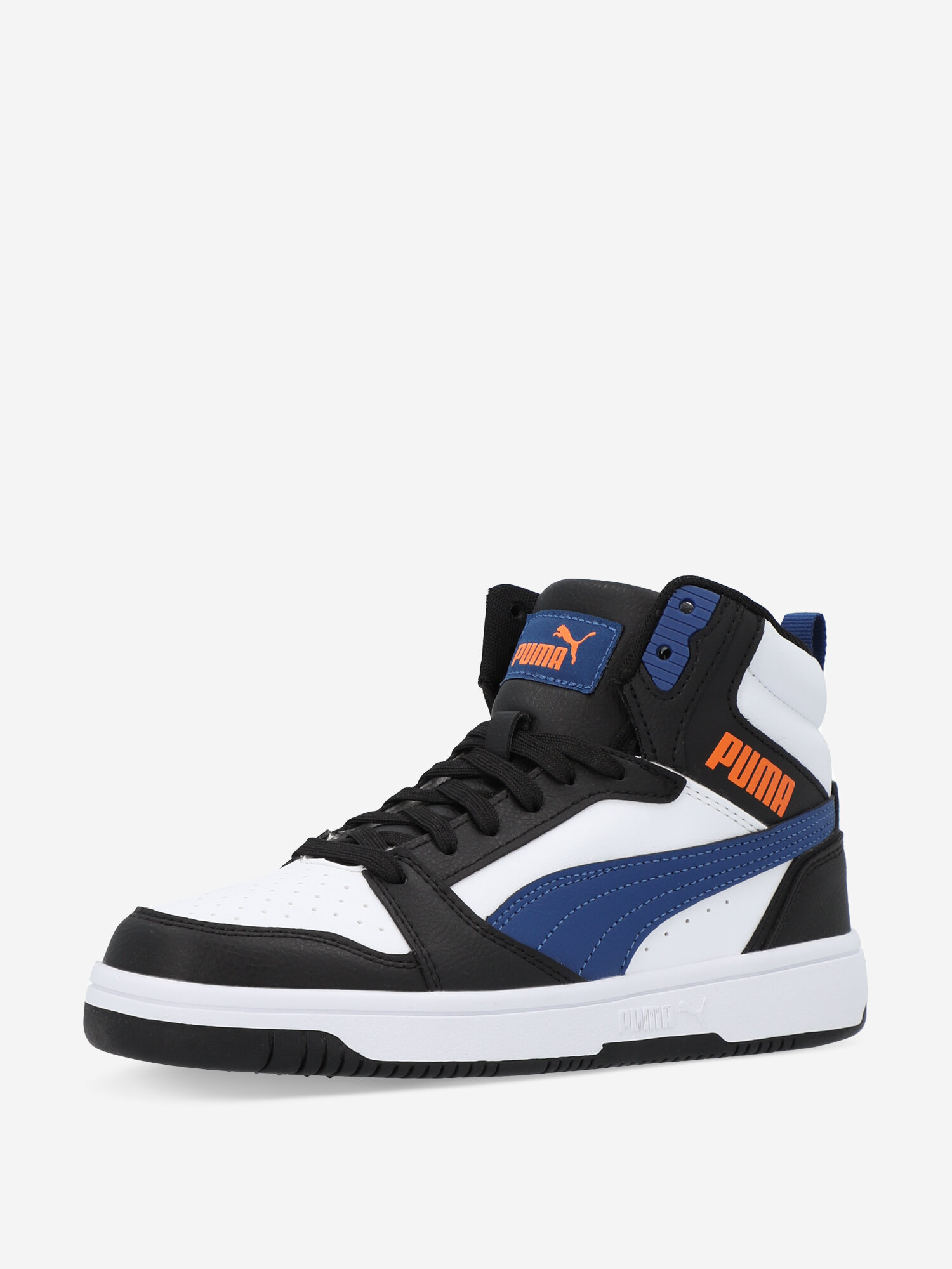 Кеды PUMA, размер 6, черный/белый/синий — фото 1