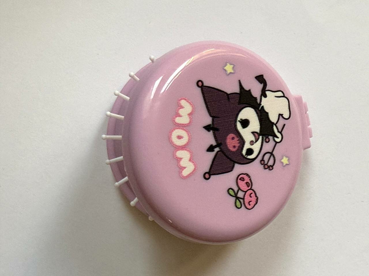 Зеркало-расчёска, компактное, круглое, удобное для переноски