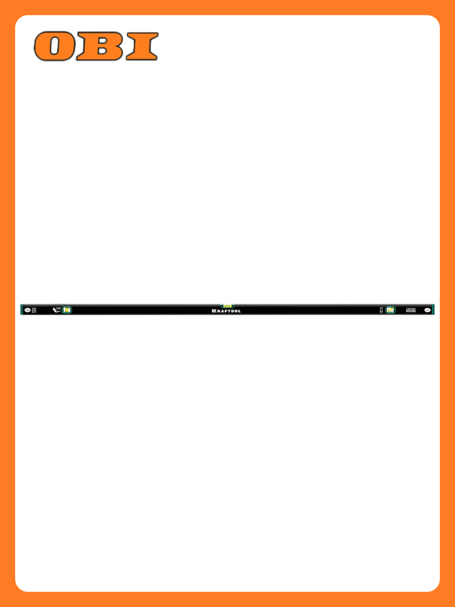 Уровень Kraftool коробчатый фрезерованная грань зеркальный глазок 1500мм