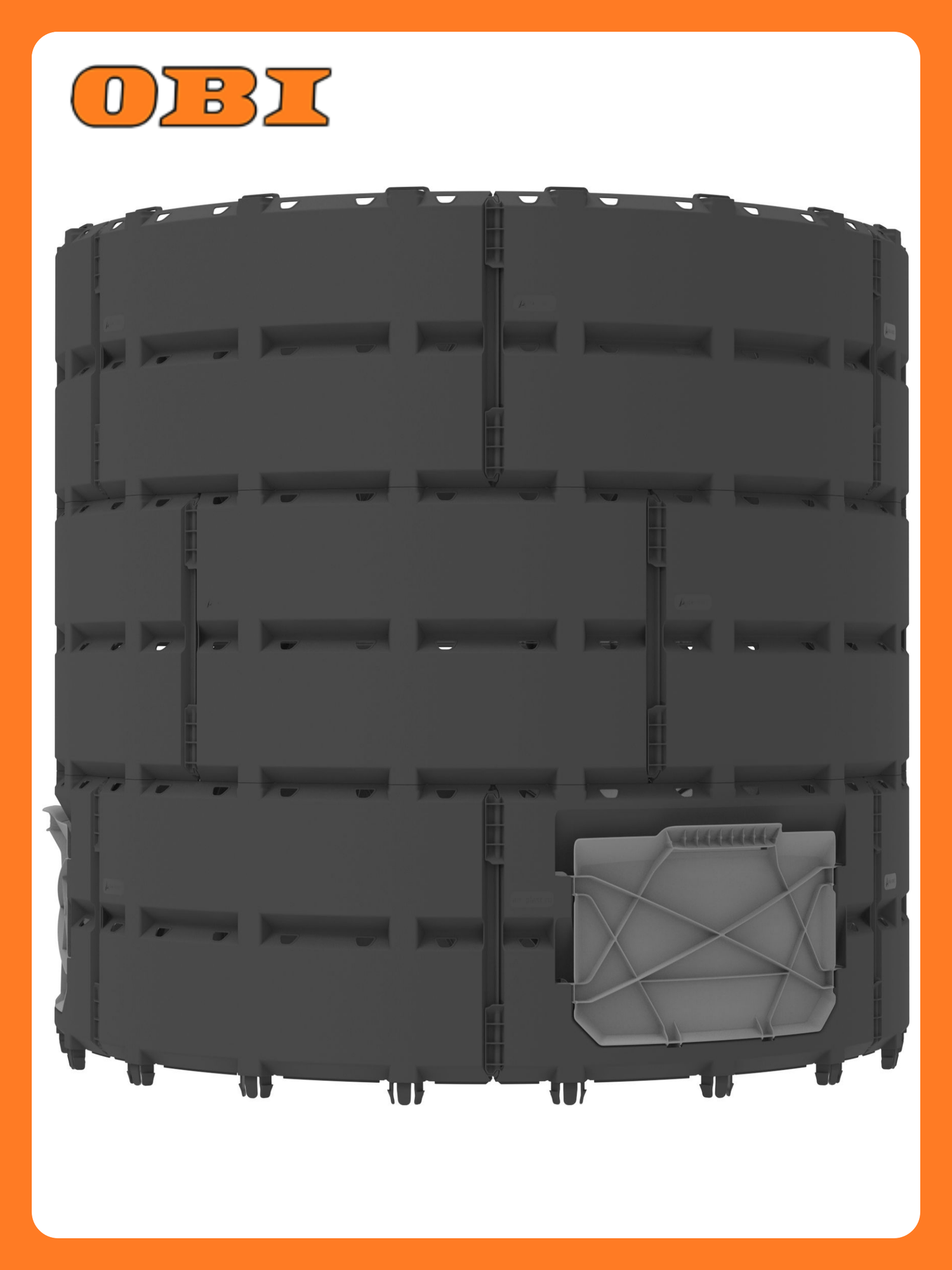 Компостер Альт Пласт  Агроном Премиум   1200 л  черный  пластик