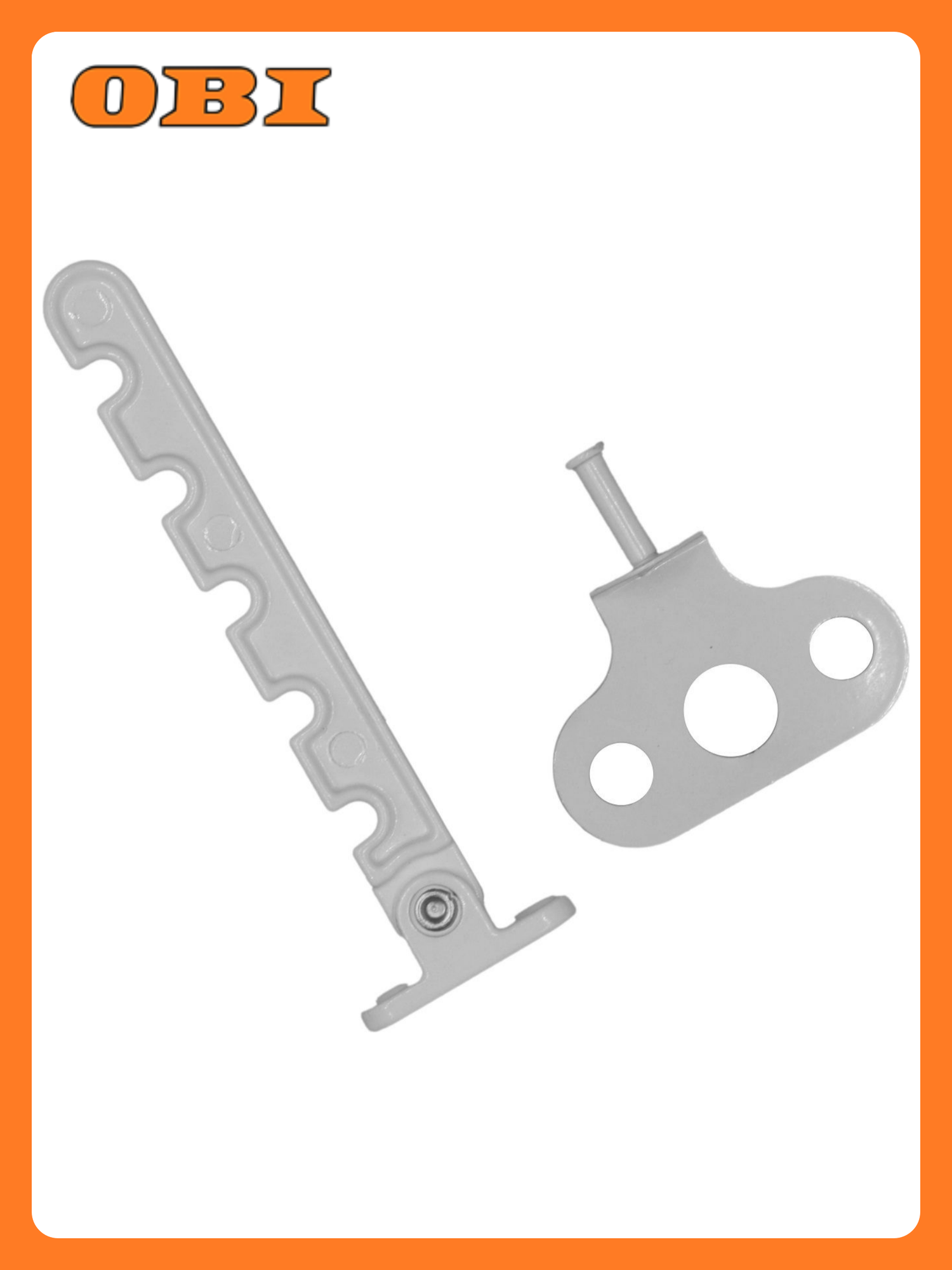 Ограничитель для окон ПВХ Левша 5-ти позиционный металлический белый У1-5659. Б