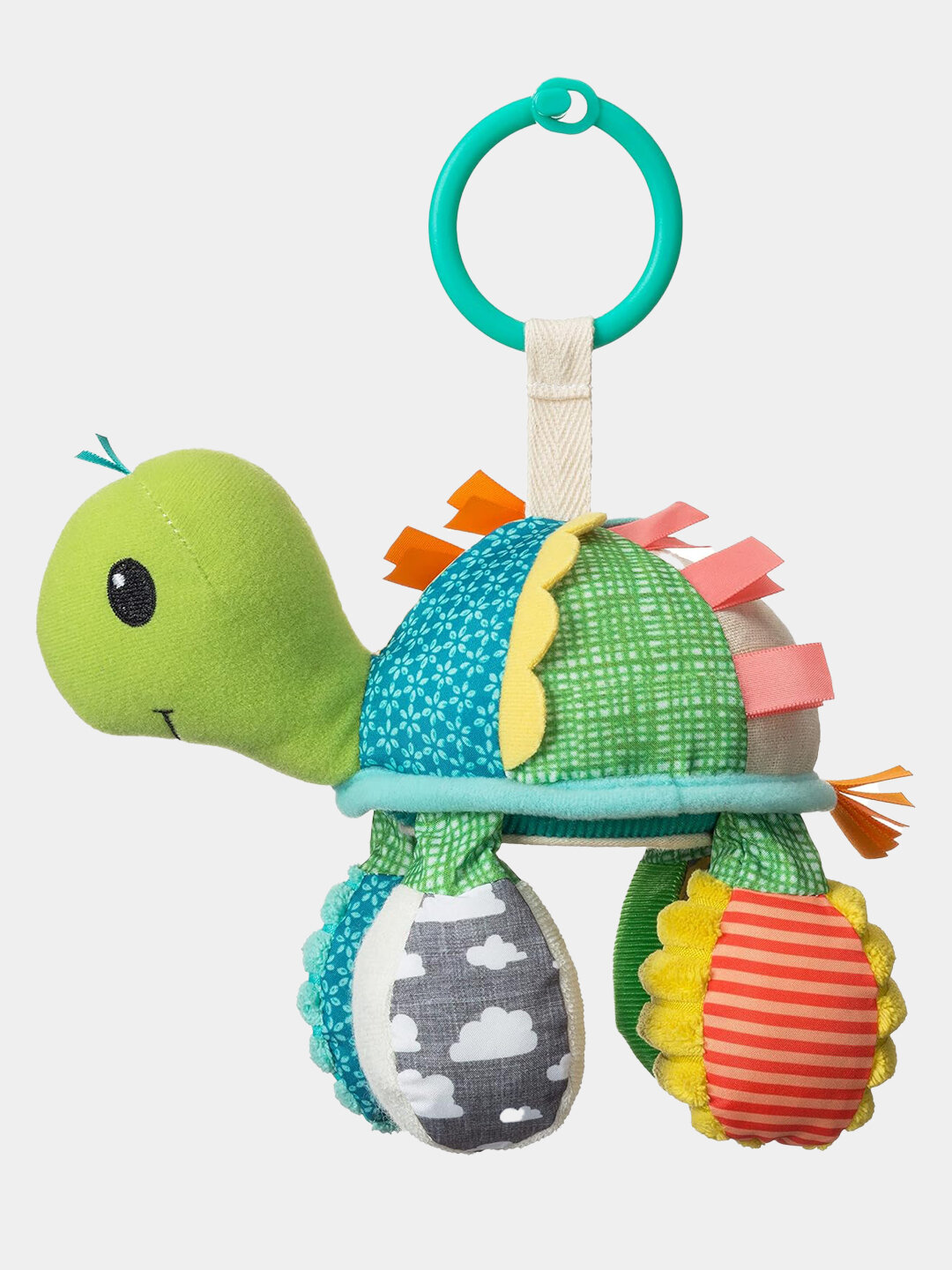Подвесная игрушка Infantino Мягкая черепашка с зеркальцем