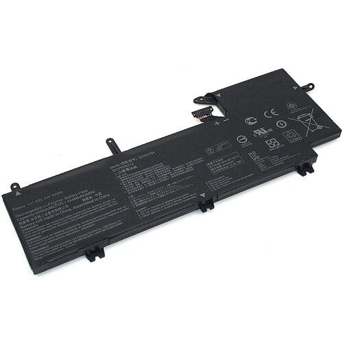 Аккумулятор C31N1704 для ноутбука Asus Q535U 11.55V 4440mAh черный аккумулятор anybatt 4440mah для 26s1001