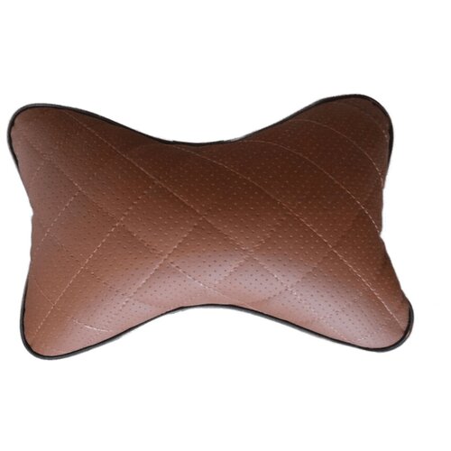 Автомобильная подушка для шеи на подголовник 1шт / с вышивкой перфорированная