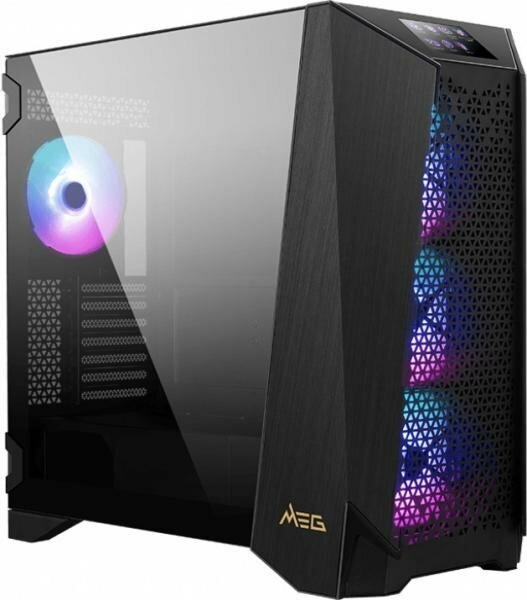 MEG PROSPECT 700R Mid-Tower, E-ATX, 2xUSB 3.2, 1xUSB-C, Audio I/O, 4x140 ARGB fan, Laminated Tempered Glass, (41556)