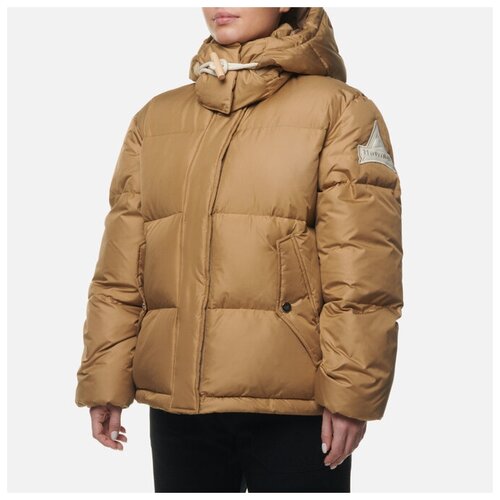 фото Женский пуховик holubar shortview бежевый , размер m