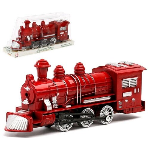 Поезд инерционный «Паровоз», цвета микс мужская футболка паровоз поезд s красный