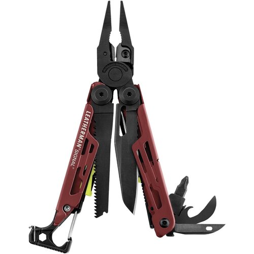 Мультитул Leatherman Signal, 19 функций, бордовый, нейлоновый чехол (832745)