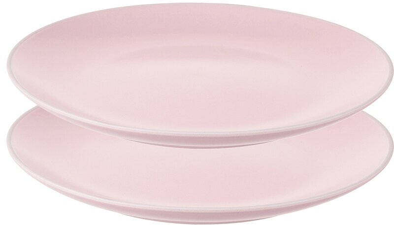 Набор тарелок Simplicity, Ø21,5 см, розовые, 2 шт., Liberty Jones, LT_LJ_SPLSM_CRR_21 - фотография № 1