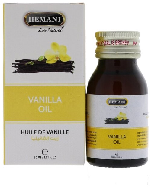 Hemani Масло для тела Vanilla Oil, 30 мл