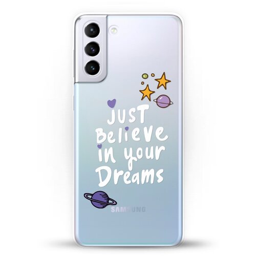 фото Силиконовый чехол just believe на samsung galaxy s21+ andy & paul