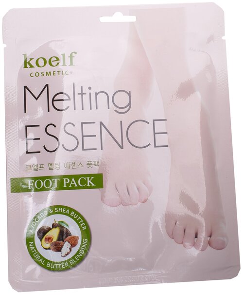 Koelf Смягчающая маска-носочки Melting essence 1 пара, 23 мл, 16 г, 1 уп.