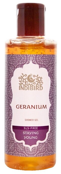 Гель для душа Indibird Geranium, 200 мл, 200 г