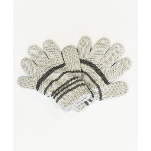 Перчатки Margot Bis для мальчиков демисезонные, хлопок, размер 11, серый