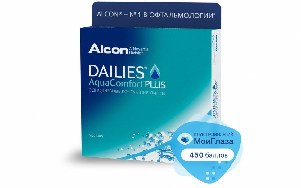    Dailies AquaComfort Plus 90pk /BC 8.7/DIA14.0/PWR +4.50/