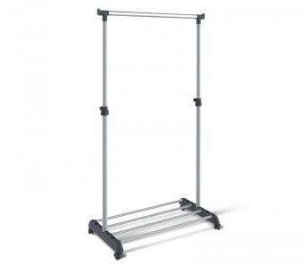 Вешалка Sheffilton CH-4345 (хром) т. серый/ св. серый/хром Размеры: Высота 1660мм Глубина 440мм Ширина 860мм