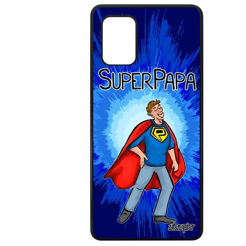 фото Чехол на мобильный samsung galaxy a71, "суперпапа" супергерой отец utaupia