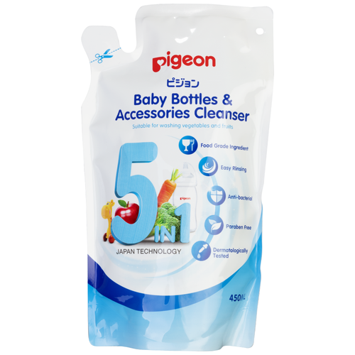 Pigeon Средство для мытья посуды Pigeon Baby Bottles  & Accessories Cleanser, 0.5 л