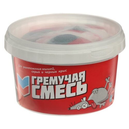 Тесто-брикеты от грызунов Гремучая смесь банка 500 г 675₽