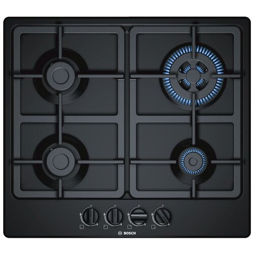 Газовая варочная панель BOSCH PGH6B6B90R цвет панели черный цвет рамки черный 4156800₽