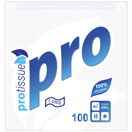 Салфетки Protissue Pro, 100 листов, 1 пачка, бесцветный салфетки бумажные сервировочные лилия однослойные 100 листов белые