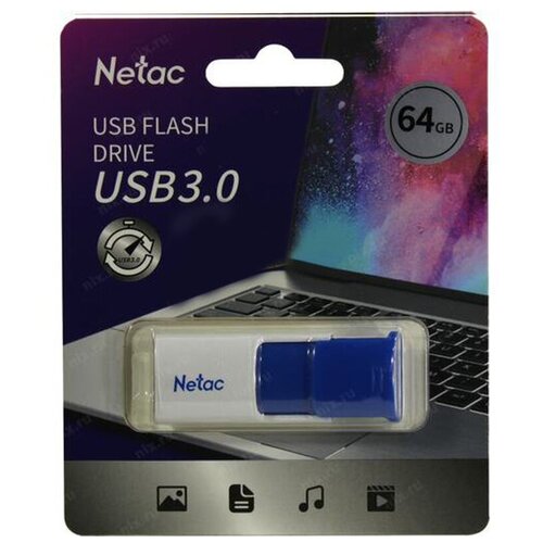 USB флеш-накопитель 64Gb Netac U182 синий USB 3.0 (NT03U182N-064G-30BL)