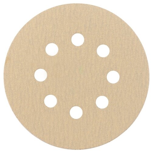 фото Диск шлифовальный на латексной бумажной основе на липучке hanko ap33m 125 мм 8 отв р120/10 шт