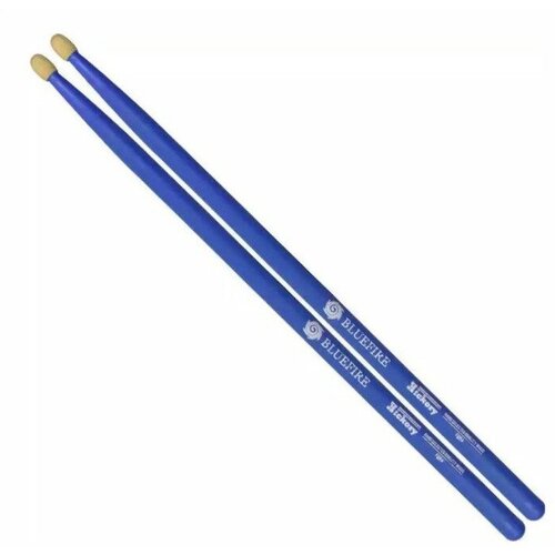 Палочки для барабана Hun Drumsticks 10104008 Colored Series Bluefire 7A rbh535aw blue 7a rebound барабанные палочки синие смещенный баланс орех гикори promark