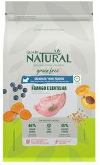 Guabi Natural Dog Grain Free сухой корм беззерновой для взрослых собак мелких пород цыпленок и чечевица - 1 кг