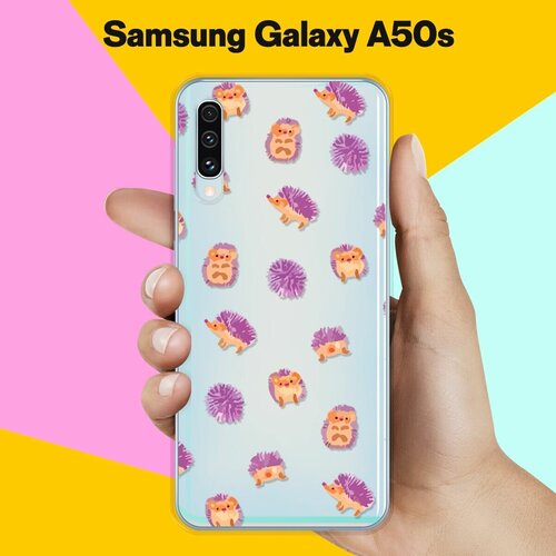 Силиконовый чехол Узор из ёжиков на Samsung Galaxy A50s силиконовый чехол узор из ёжиков на samsung galaxy s21