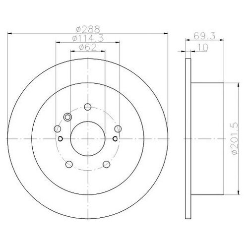 фото Тормозной диск textar 92171603 для lexus rx; toyota harrier