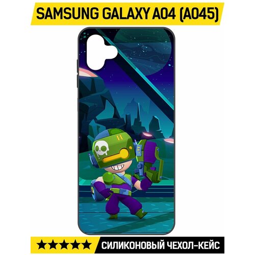 Чехол-накладка Krutoff Soft Case Brawl Stars - Контрабандистка Пенни для Samsung Galaxy A04 (A045) черный чехол накладка krutoff soft case brawl stars ворон феникс для samsung galaxy a04 a045 черный