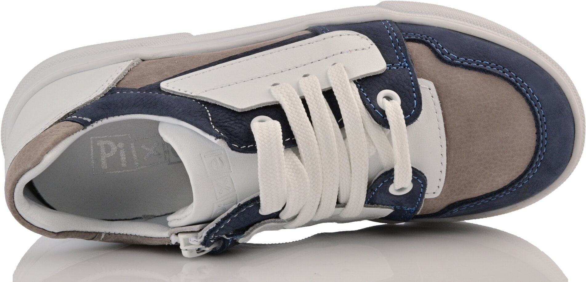 Кроссовки Pixel, размер 32, бежевый/синий — фото 1