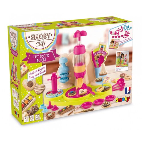 smoby игровой набор chef фабрика печенья Набор посуды Smoby Easy Biscuits Factory 312109 разноцветный