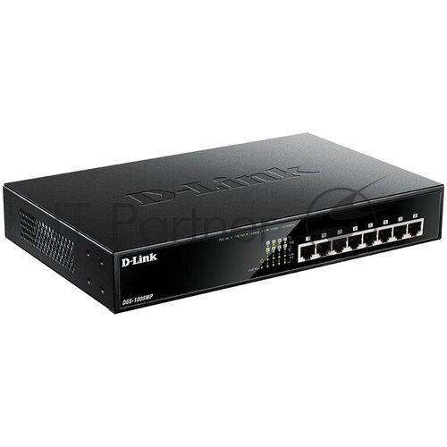 Коммутатор D-Link DGS-1008MPA2AB1A Layer 2 unmanaged Gigabit Switch with PoE and Green Ethernet p 1327300₽