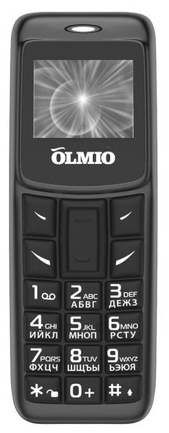 Телефон OLMIO A02, 1 SIM, черный