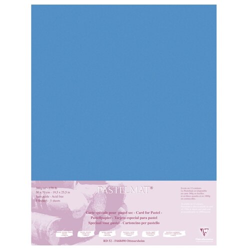 Бумага Clairefontaine  70 х 50 см 360 г/м², 5 л. темно-синий