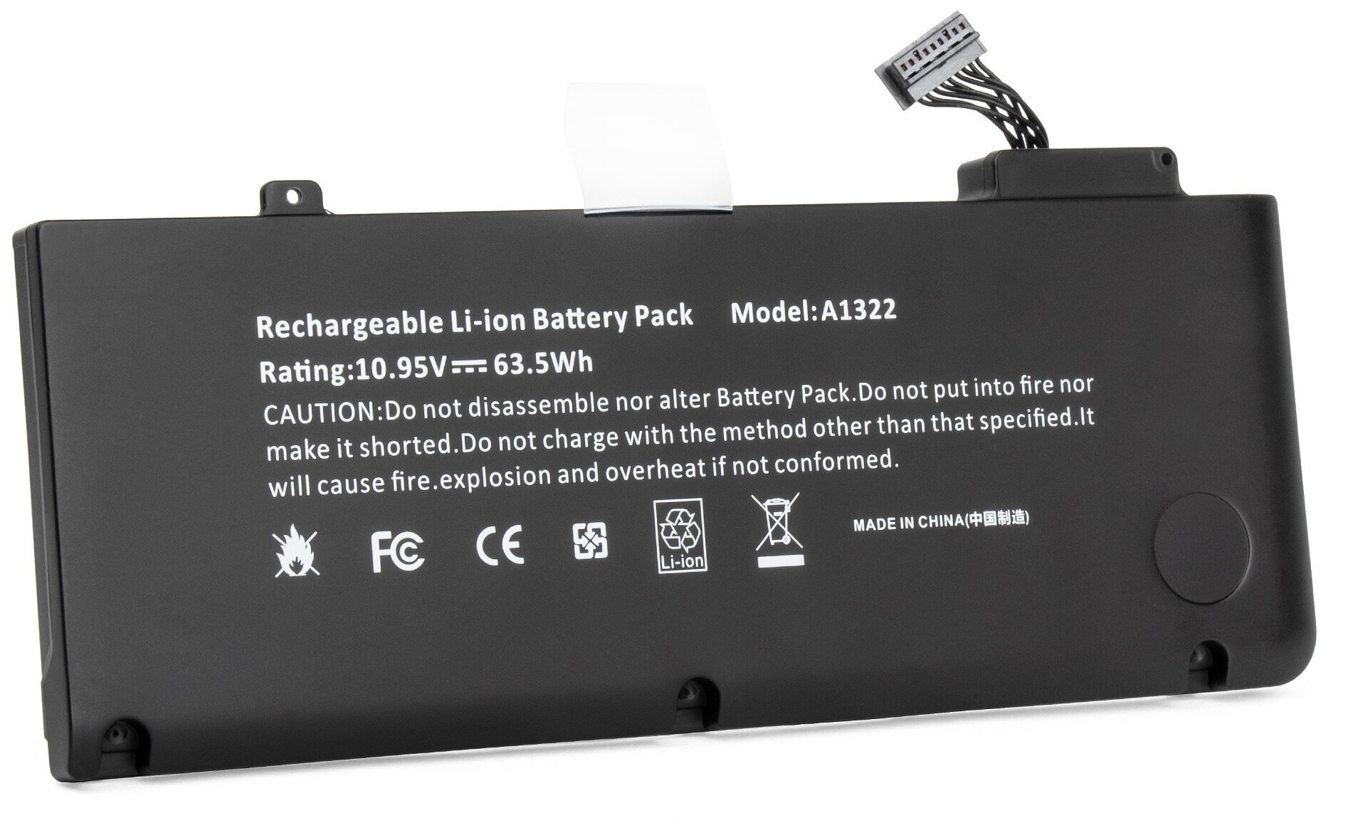 Аккумулятор TopON TOP-AP1322 10.95V 5500mAh 60Wh для Apple PN: AP1322 - фото №1