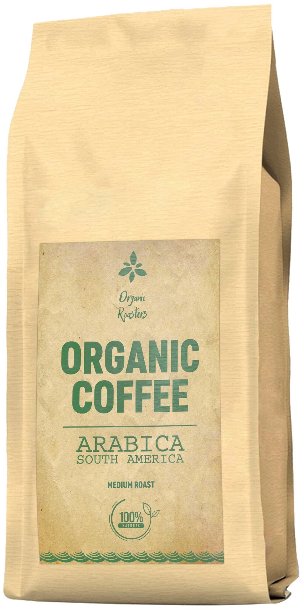 Кофе в зернах ORGANIC COFFEE натуральный, свежеобжаренный, 1 кг (арабика Южная Америка 100%) - фотография № 2