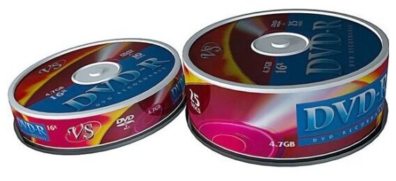 Диск VS DVD+R 4,7 GB 16x Shrink/25