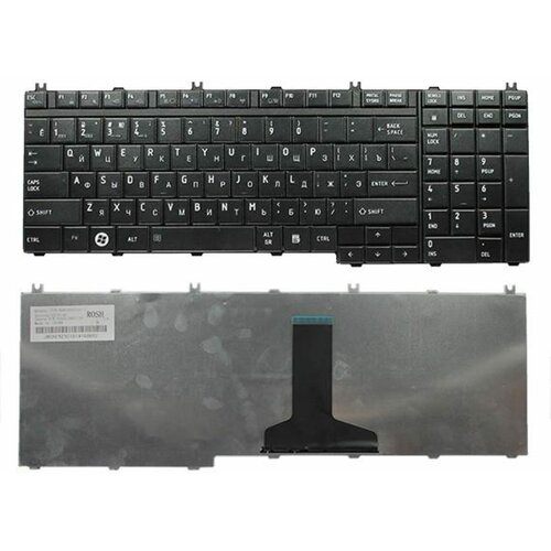 Клавиатура для ноутбука Toshiba Satellite A500/A505/L350/L355/L500/L550/F501/P200/P300/P500/P505/X200/ Qosmio F50/G50/X300/X305/X500/X505 черная клавиатура для ноутбука toshiba kfrsbj206a v101602ak1
