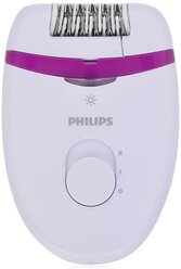 Эпилятор Philips BRE275 Satinelle Essential белый/фиолетовый