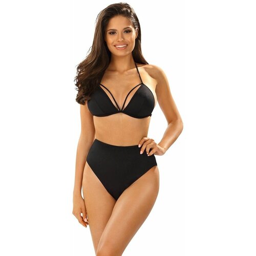 фото Однотонный раздельный купальник: лиф-триангул и высокие плавки, 80/40 lorin