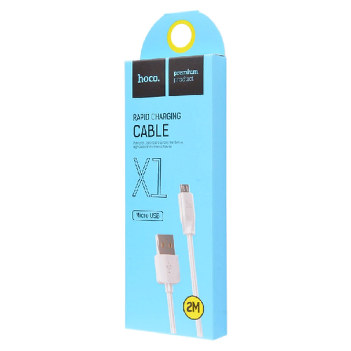 Кабель "Hoco" X1 Rapid Charging 1 м для Micro USB (цвет=белый)