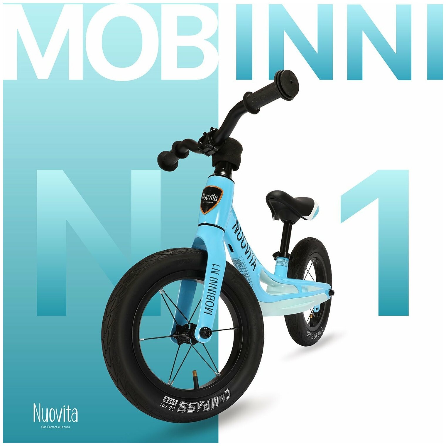 Беговел Nuovita Mobinni N1 Blu/Голубой