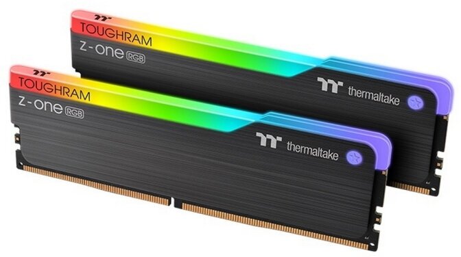 Оперативная память Thermaltake Модуль памяти 16GB Thermaltake DDR4 4000 DIMM TOUGHRAM Z-ONE RGB Black Gaming Memory R019D408GX2-4000C19A Non-ECC, CL19, 1.35V, Heat Shield, XMP 2.0, Kit (2x8GB), RTL (529228)