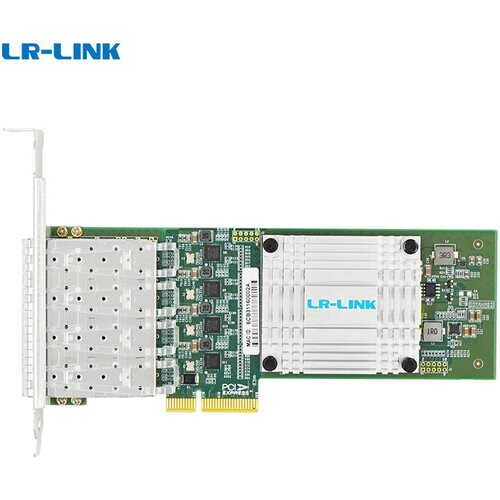 Сетевой адаптер PCIE LR-LINK LRES2028PF-4SFP 4X10G сетевой адаптер lr link lrec9714hf 4sfp