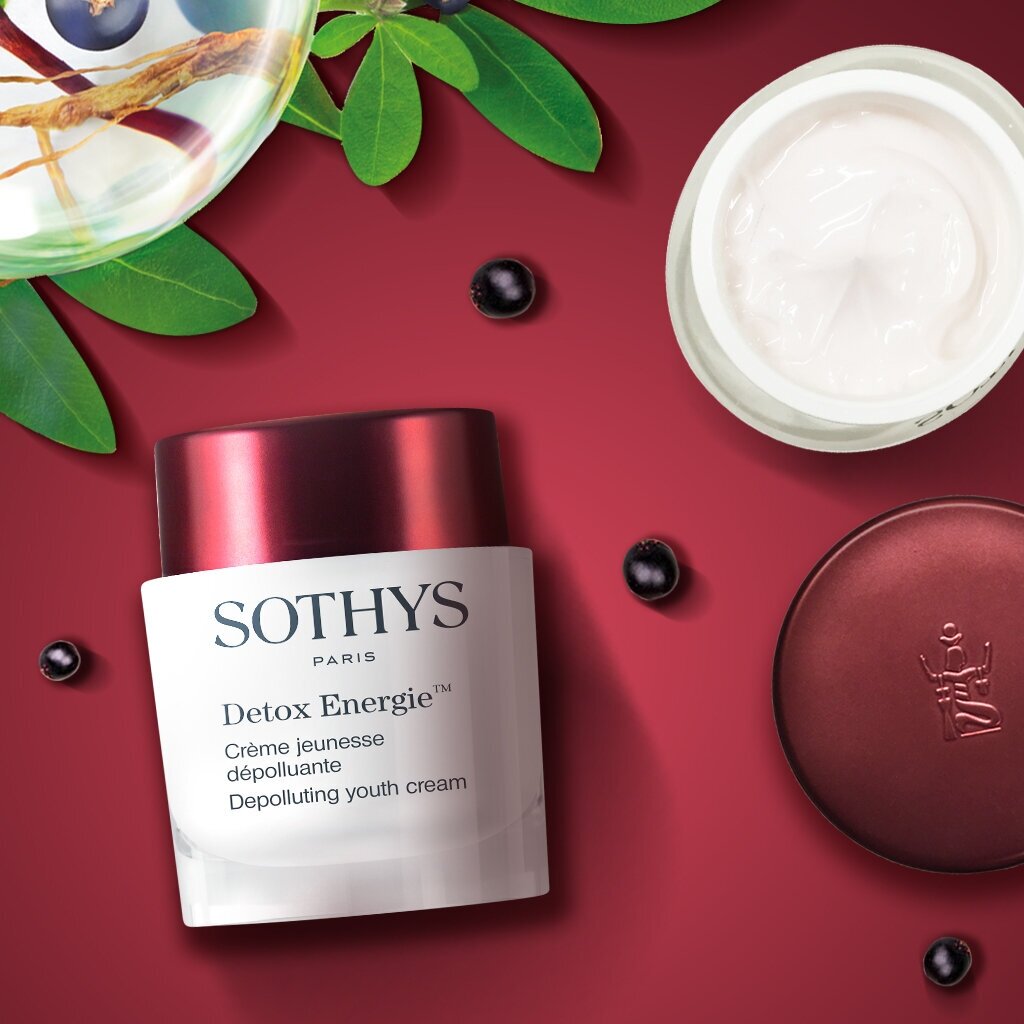 Sothys, Омолаживающий энергонасыщающий детокс-крем для лица Depolluting Youth Cream, 50 мл.