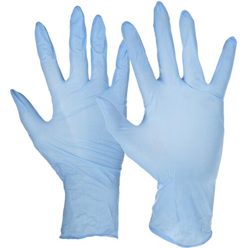 Мед. смотров. перчатки mediOk нитрил, голубой Blue Sky 4г, (XL) 50пар/уп